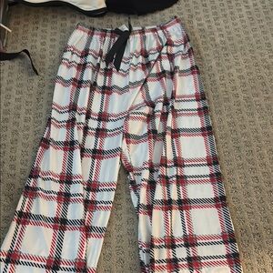 Plaid Lounge Pants in Red and Black